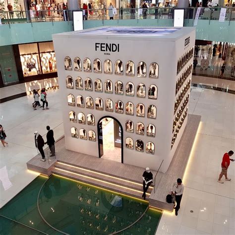 fendi pop up store dubai|fendi emaar mall.